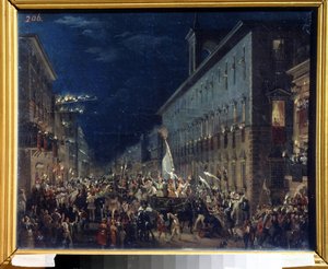 Political manifestation in Rome by Karl Pavlovich Bryullov
