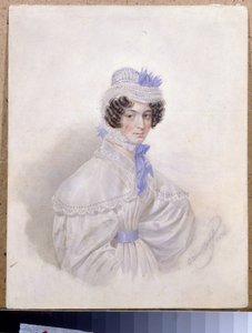 Portrait of Anna Borisovna Bakunina by Karl Pavlovich Bryullov