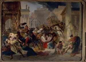 Genseric and the Vandals invade Rome, painting by Karl Pavlovich Briullov by Karl Pavlovich Bryullov