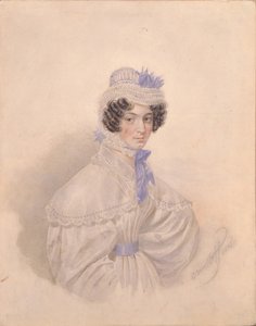 Portrait of Anna Borisovna Bakunina by Karl Pavlovich Bryullov