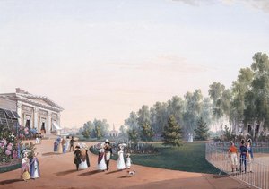 The View of the Park near the Yelagin Palace, 1823 by Karl Petrovich Beggrov