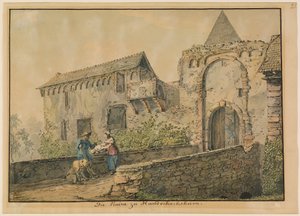 Ruin of the Tiefburg at Handschuhsheim by Carl Philipp Fohr