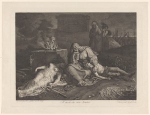 Hecuba Mourning Her Slain Children by Karl Russ