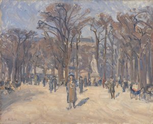 March Day in Le Jardin du Luxembourg, Paris