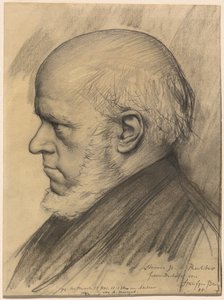 Adolph Menzel by Karl Stauffer Bern
