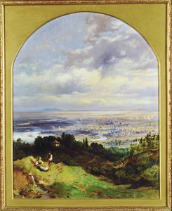 View of Vienna around 1860 by Karl the Elder Schweninger