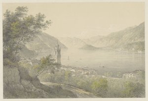 Bellagio, on Lake Como by Karoly Lajos Libay
