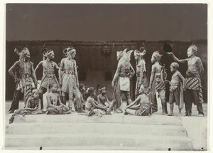 Theatrical performance by Javanese in costume