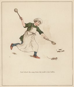 Kate Greenaway illustration for The Pied Piper of Hamelin by Robert Browning by Kate (after) Greenaway