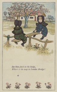 See-saw-Jack in the hedge by Kate (after) Greenaway