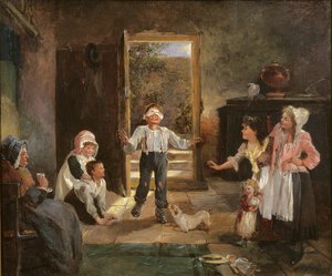 Children Playing Blind Mans Buff