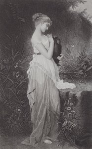 Psyche and Vase (engraving) by Kate Gray