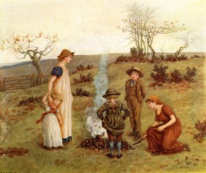 The Stick Fire by Kate Greenaway by Kate Greenaway