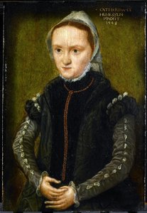 Portrait of a Woman, probably a Self Portrait by Katharina van Hemessen