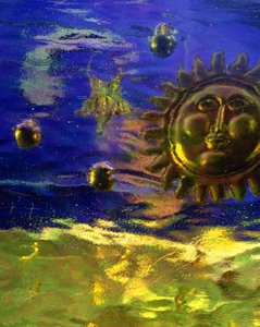 Blue and Gold Sun