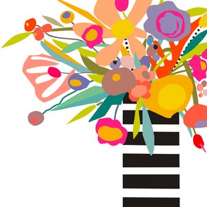 Flowers and Stripes 2, 2024