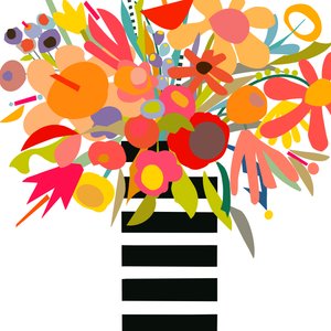 Flowers and Stripes 3, 2024