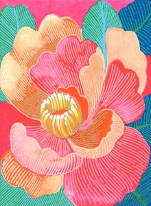 Colorful Tropical Bloom by Katie O'Shea