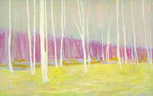 Pink & Yellow Woods, 2021 by Katie Ré Scheidt