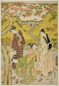 Picnic in Autumn by Katsukawa Shuncho