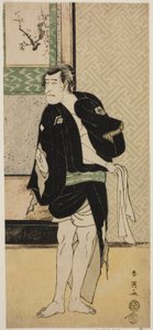 The Actor Ichikawa Komazo II as Soga no Dozaburo Disguised as the Ruffian Tobei in the Play Haru no Nishi Date-zome Soga, Performed at the Nakamura Theater in the First Month, 1790 by Katsukawa Shunei