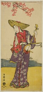 The Actor Sawamura Tamagashira as a Strolling Musician in the Play Dai Danna Kanjincho, Performed at the Kawarazaki Theater in November 1790 by Katsukawa Shun