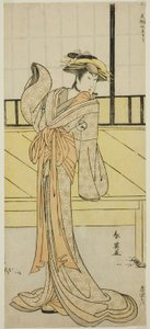 The Actor Segawa Kikunojo III as Okaru in the Play Kanadehon Chushingura, Performed at the Morita Theater in the Eighth Month, 1787 by Katsukawa Shun
