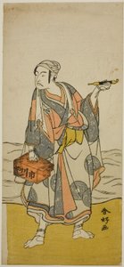 The Actor Ichikawa Yaozo II as the Boatman Jirosaku in the Play Oyafune Taiheiki, Performed at the Ichimura Theater in November 1775 by Katsukawa Shunkо̄