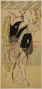 The Actor Onoe Matsusuke I as Yawata no Saburo in the Play Edo no Hana Mimasu Soga, Performed at the Nakamura Theater in the First Month, 1783 by Katsukawa Shunkо̄