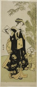 The Actor Segawa Kikunojo III as Otora in the Play Ume-goyomi Akebono Soga, Performed at the Ichimura Theater in the Third Month, 1780 by Katsukawa Shunkо̄