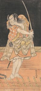 An Actor with a Sword Ready to Strike, late 18th century
