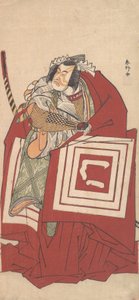 Kabuki Actor Ichikawa Monnosuke II as Shinozuka in a Shibaraku..., 11th Month, 1790 by Katsukawa Shunko