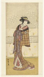 Actor Iwai Hanshiro IV as Courtesan by Katsukawa Shunsho