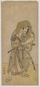 Kabuki Actor Nakamura Nakazo I as a Samurai in Disguise by Katsukawa Shunsho