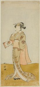 The Actor Arashi Hinaji in an Unidentified Female Role by Katsukawa Shunsho
