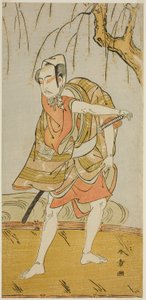 The Actor Ichikawa Yaozo II as Hiranoya Tokubei in the Play Wada Sakamori Eiga Kagami, Performed at the Nakamura Theater in the Third Month, 1773