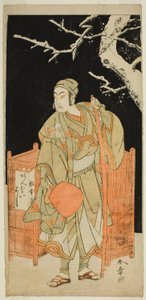 The Actor Matsumoto Koshiro IV as Sagami Jiro Disguised as Ambaiyoshi Gorohachi in the Play Oyoroi Ebido Shinozuka, Performed at the Nakamura Theater in the Eleventh Month, 1772 by Katsukawa Shunsho
