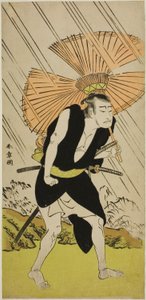 The Actor Nakamura Nakazo I as Ono Sadakuro in the Play Kanadehon Chushingura, Performed at the Nakamura Theater in the Fifth Month, 1776 by Katsukawa Shunsho