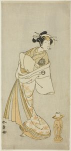The Actor Nakamura Noshio I as the Spirit of the Courtesan Takao, in the Shosagoto Dance Sequence "Sono Utsushi-e Matsu ni Kaede" (A Shadow-Picture of Pine and Maple), the Last Scene of Part Two of the Play Keisei Momiji no Uchikake (Courtesan in an Over-K