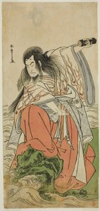 The Actor Onoe Matsusuke I as Retired Emperor Sutoku in the Play Kitekaeru Nishiki no Wakayaka, Performed at the Nakamura Theater in the Eleventh Month, 1780 by Katsukawa Shunsho