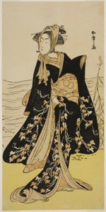 The Actor Segawa Kikunojo III as the Street-Walker Otsuyu in the Play Cho Chidori Wakayagi Soga, Performed at the Ichimura Theater in the Second Month, 1779 by Katsukawa Shunsho