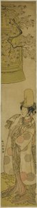 The Actor Segawa Tomisaburo I as Kiyo-hime in the Play Hanagatami Kazaori Eboshi, Performed at the Ichimura Theater in the Third Month, 1774 by Katsukawa Shunsho