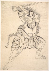 A Warrior by Katsushika Hokusai