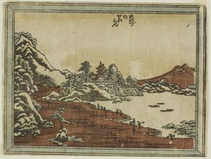 Clearing Weather at Awazu, from the series Eight Views of Omi in Etching Style by Katsushika Hokusai