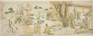 Courtly Event Modeled on the Lanting Gathering by Katsushika Hokusai