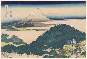 Cushion Pine Tree at Aoyama, from the series "Thirty-six Views of Mount Fuji" by Katsushika Hokusai