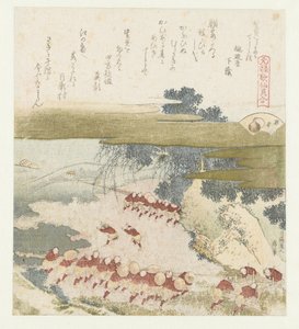 The Purple Shell Murasakigai (title on object) A Comparison of Genroku Poems and Shells (series title) Genroku kasen kaiawase (series title on object) by Katsushika Hokusai