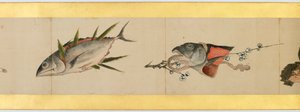 Handscroll with Miscellaneous Images, Edo Period (detail) by Katsushika Hokusai