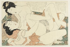 Couple Making Love by Katsushika Hokusai