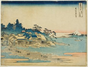Enoshima in Sagami Province, from the series "Thirty-six Views of Mount Fuji" by Katsushika Hokusai
